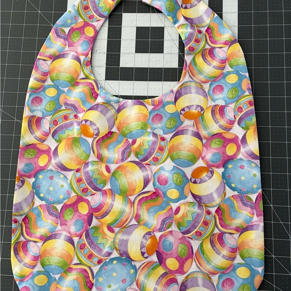 Colorful Easter Egg Pattern Bib - Picture 1 of 4